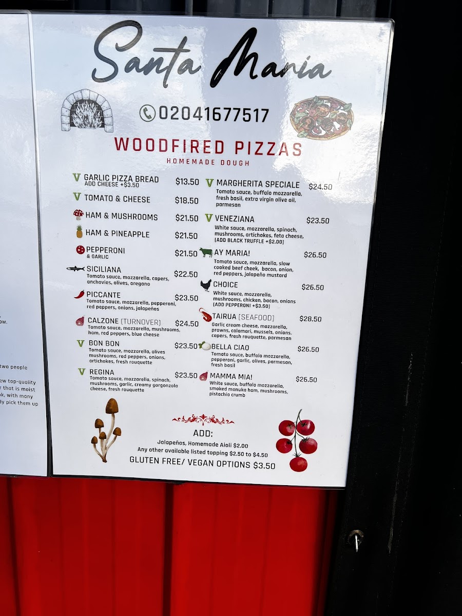 Santa Maria Pizza Italiana Photo Menu 10