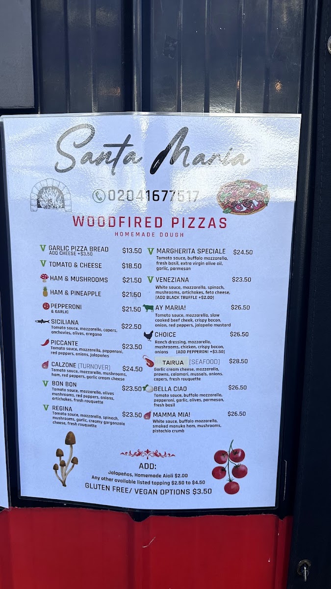 Santa Maria Pizza Italiana Photo Menu 9