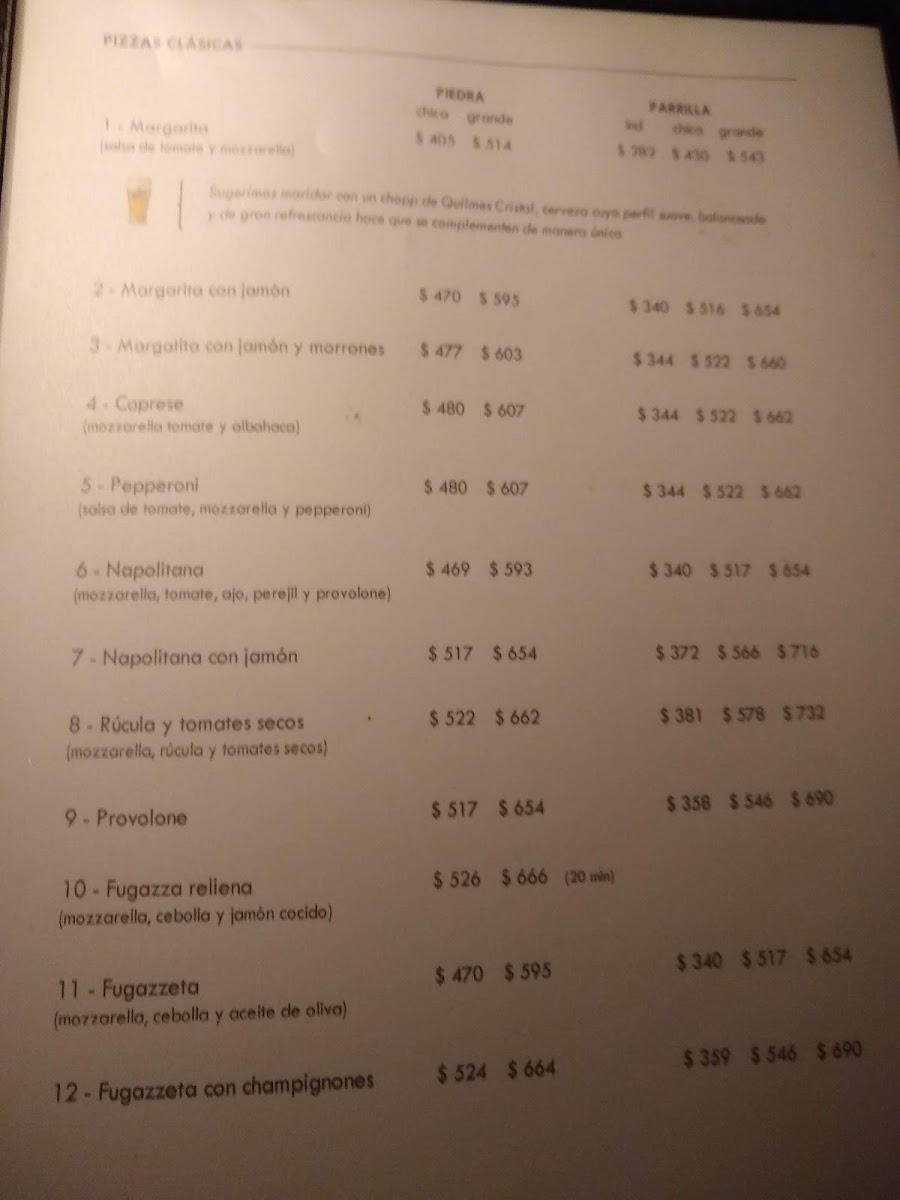 Morelia Pizza Restaurant Photo Menu 2