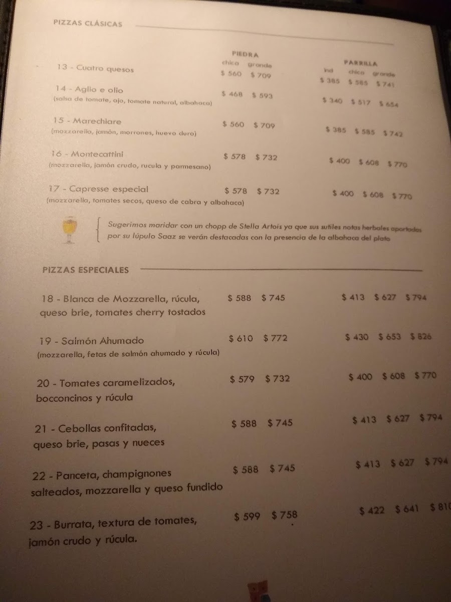 Morelia Pizza Restaurant Photo Menu 4