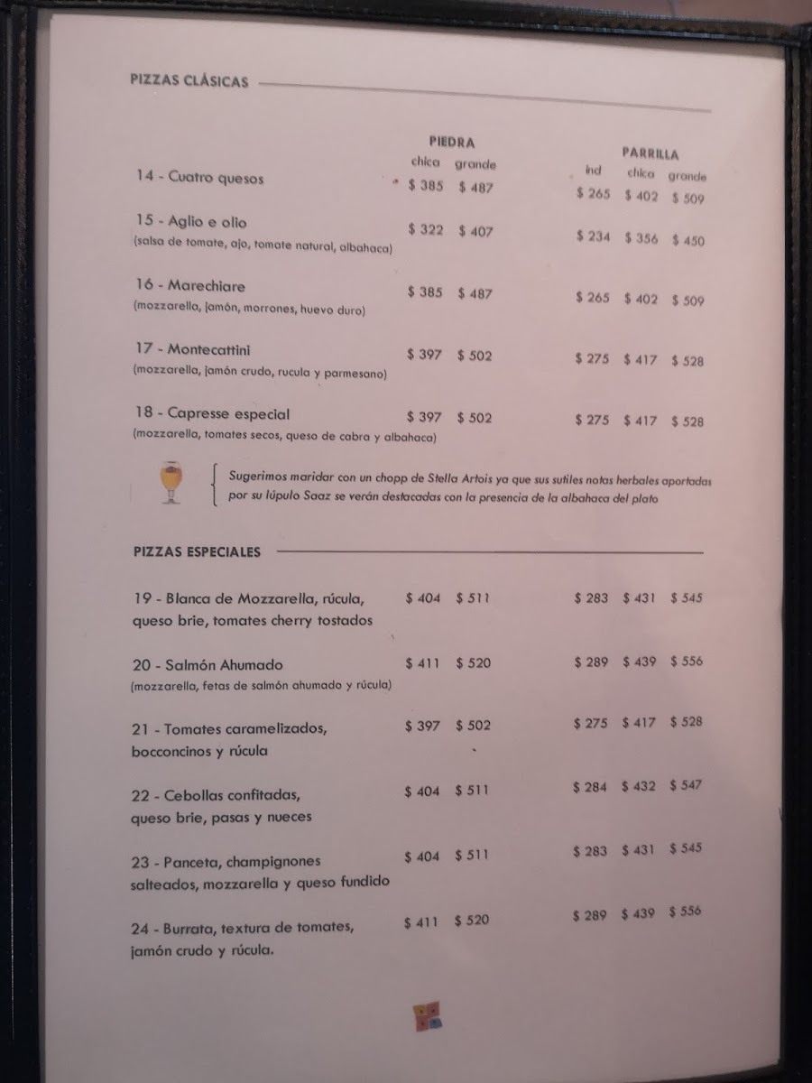 Morelia Pizza Restaurant Photo Menu 9