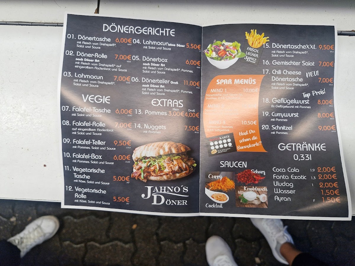 Jahno‘s Döner Photo Menu 2