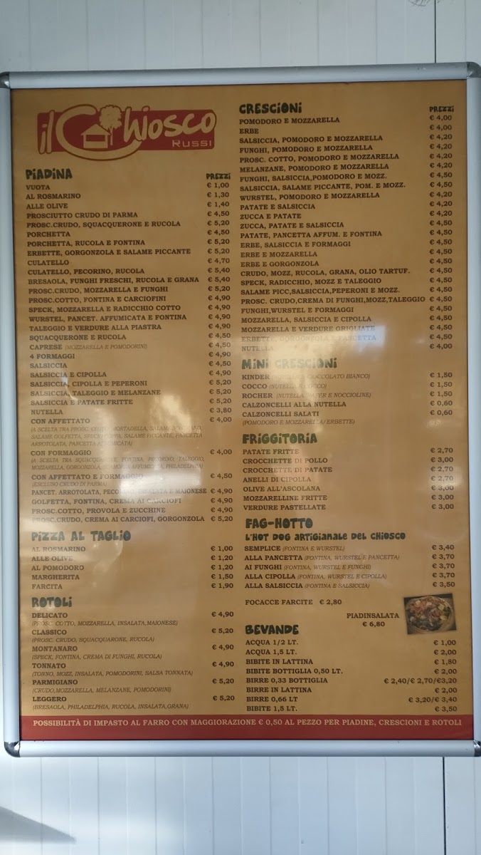 Il Chiosco, piadineria Photo Menu 2