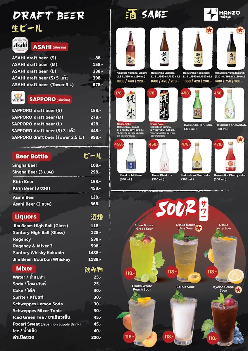 Hanzo Izakaya Photo Menu 2