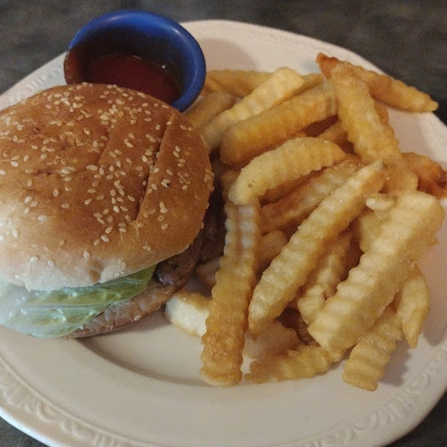 Hamburger with Fries