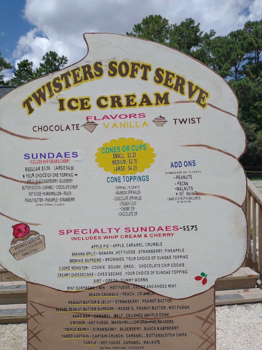 Twisters Soft Serve Photo Menu 2