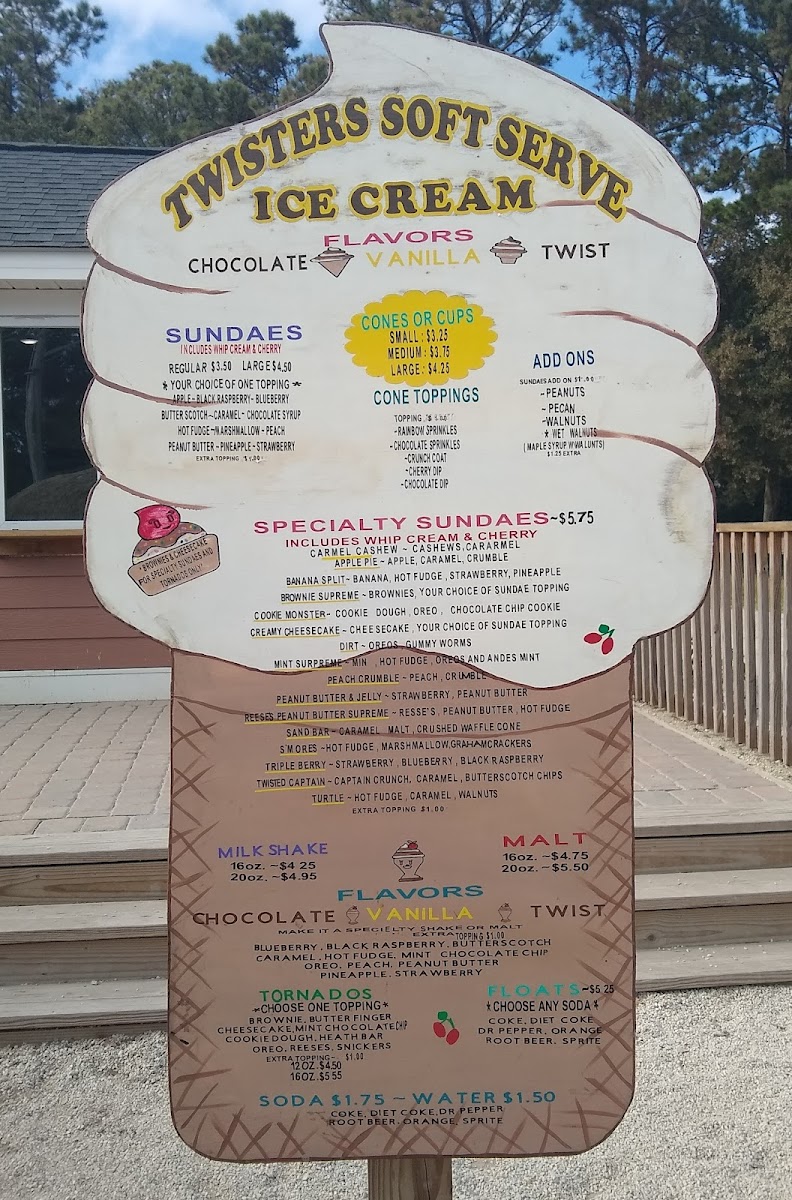 Twisters Soft Serve Photo Menu 3