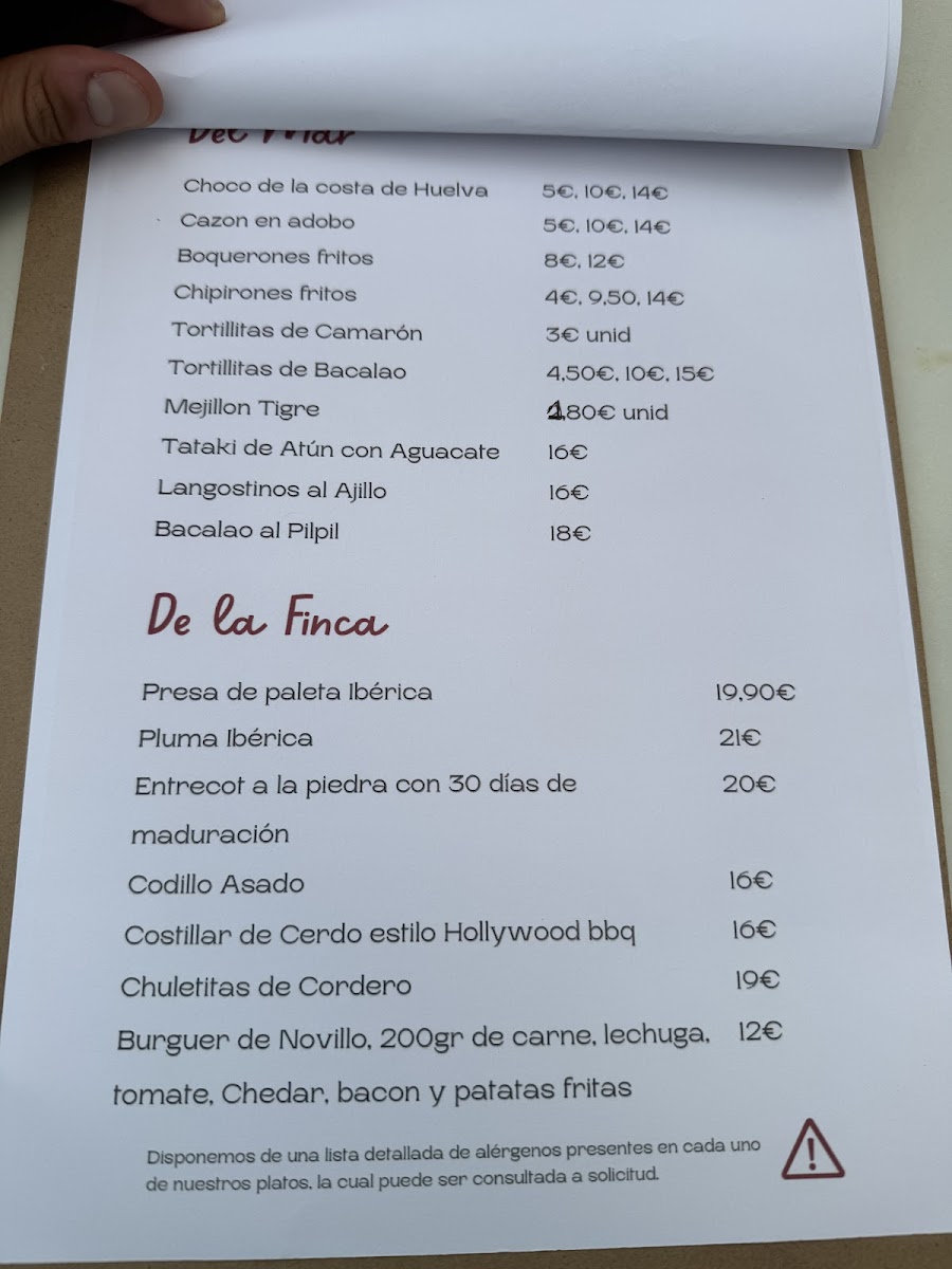 Nuevo Manzano Photo Menu 1