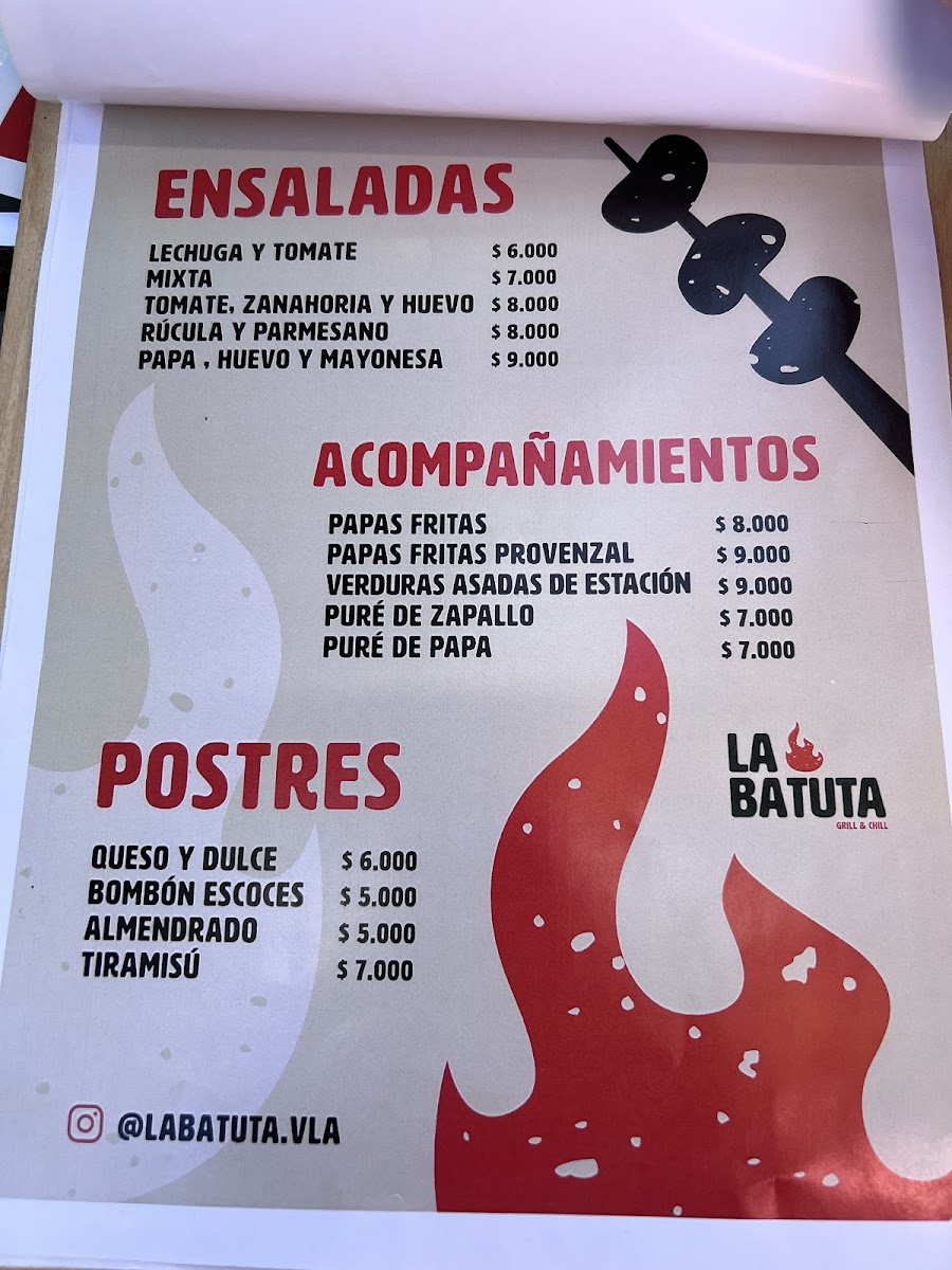 La Batuta Photo Menu 1