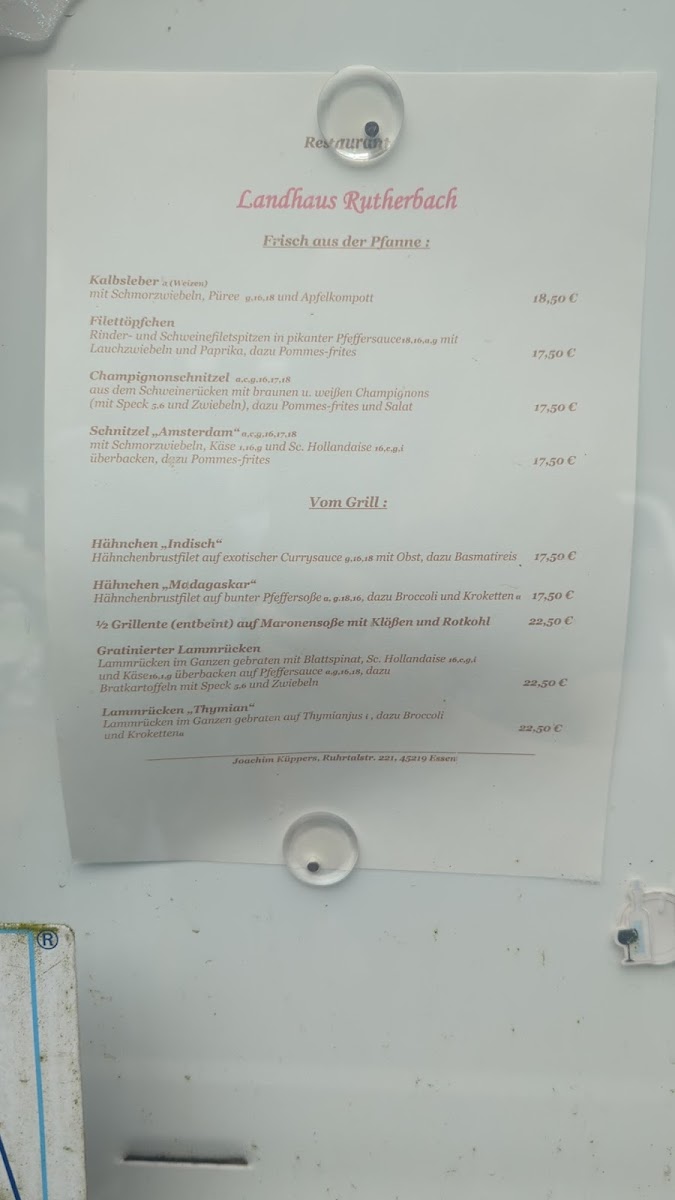 Landhaus Rutherbach Photo Menu 3