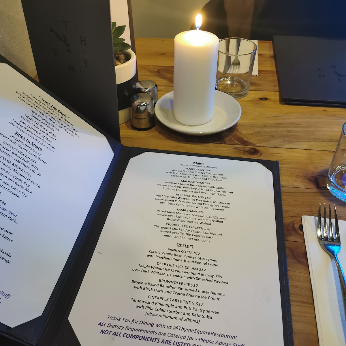 Thyme Square Restaurant Photo Menu 7