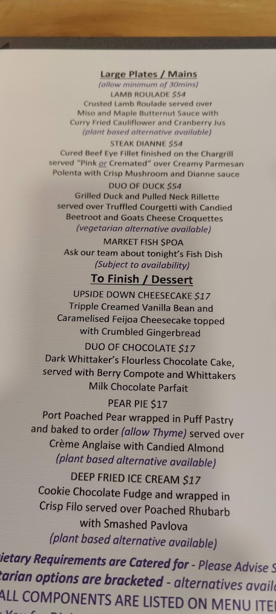 Thyme Square Restaurant Photo Menu 8