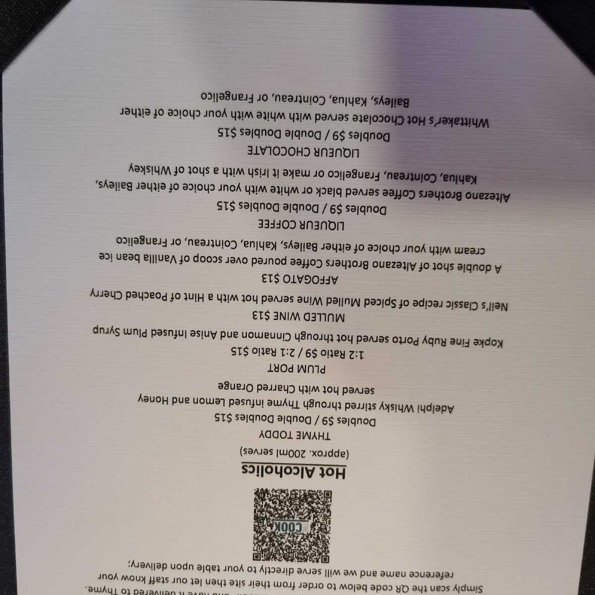Thyme Square Restaurant Photo Menu 9