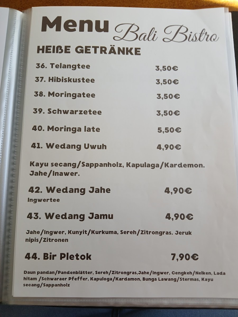Bali Bistro Photo Menu 10