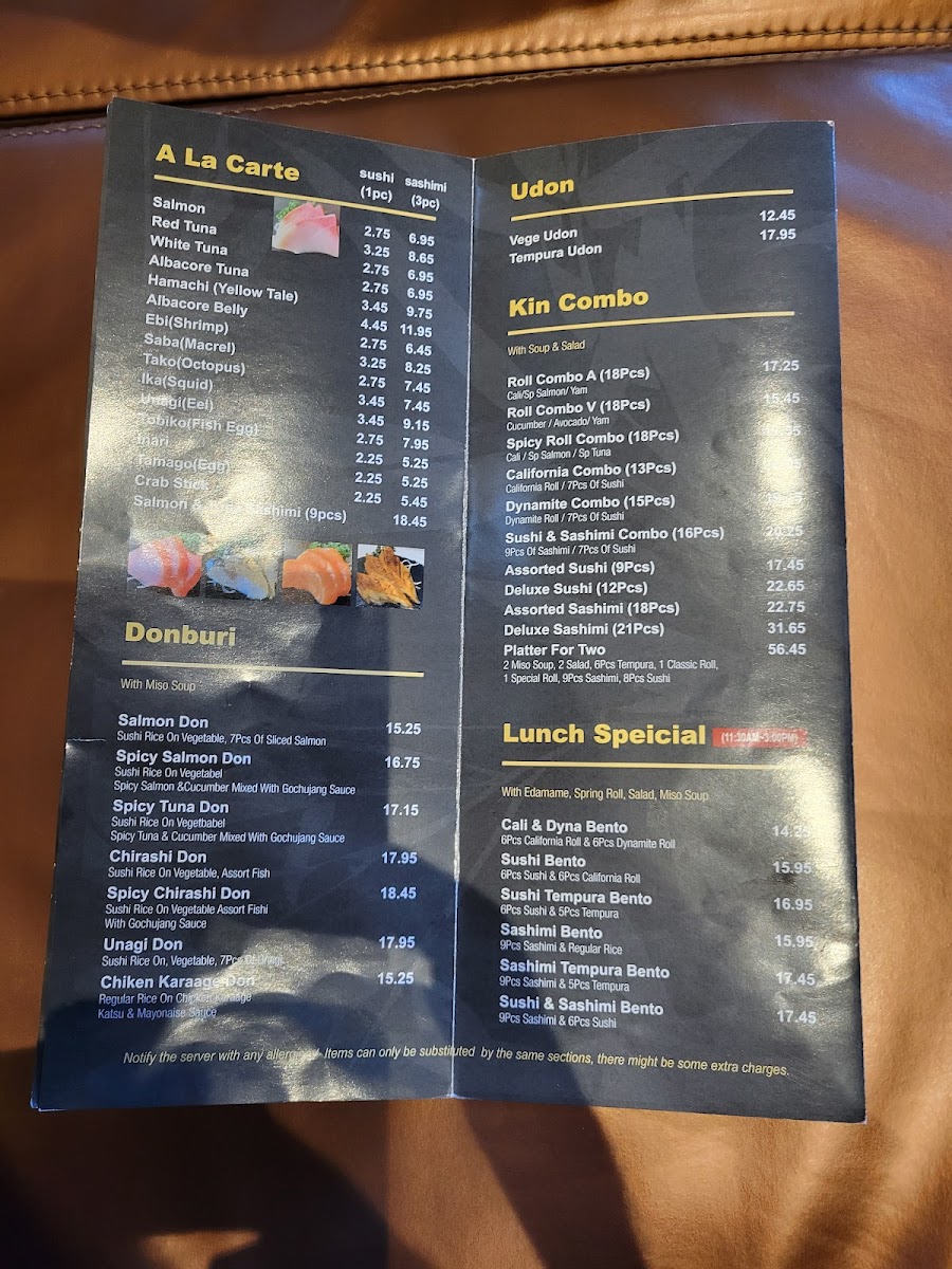 Kin Sushi - Vaughan Photo Menu 6