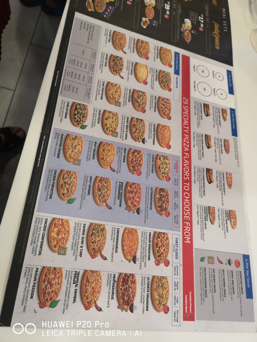Domino's Plaza CKS Tuaran Photo Menu 1