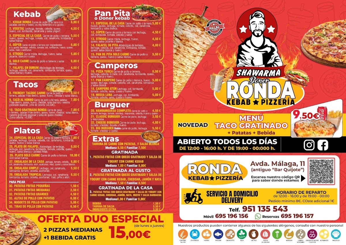 Kebab Ronda Pizzeria Photo Menu 1