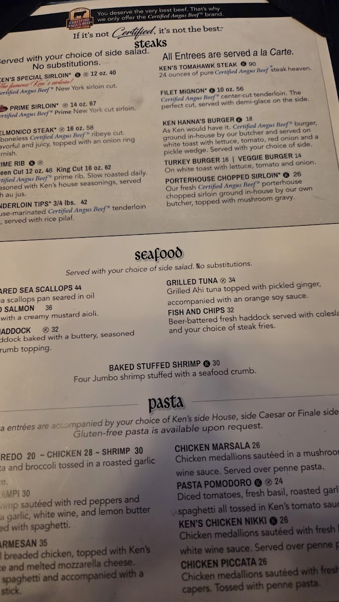Ken's Steak House Photo Menu 5