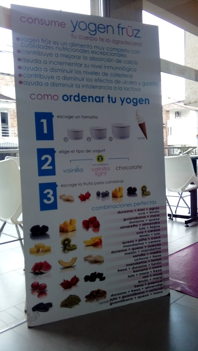 Yogen Früz Photo Menu 1