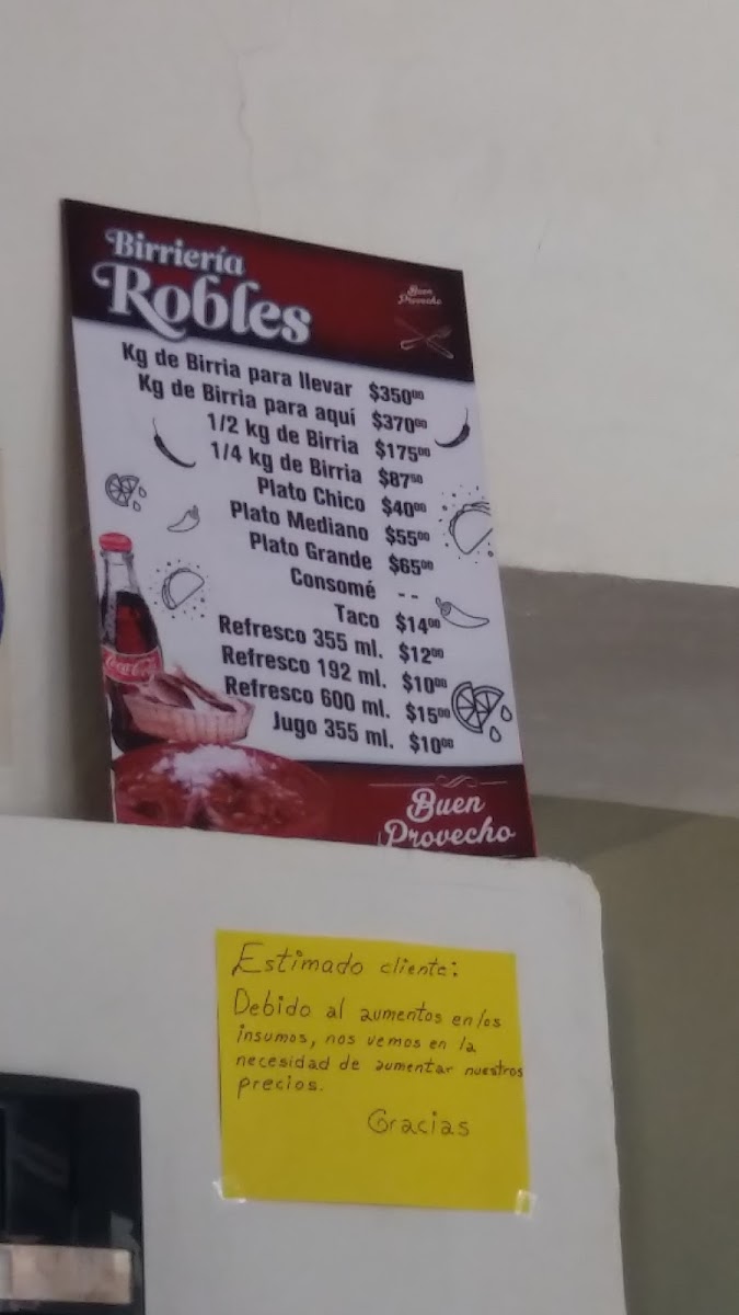 Birreria Robles Photo Menu 2