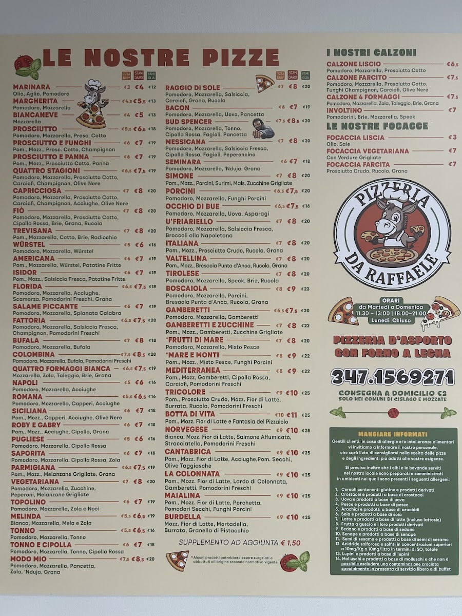 Pizzeria Da Raffaele Photo Menu 1