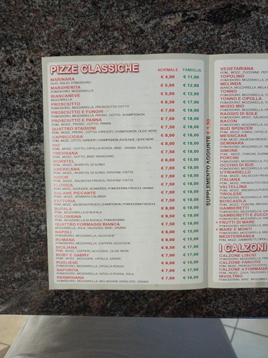 Pizzeria Da Raffaele Photo Menu 3