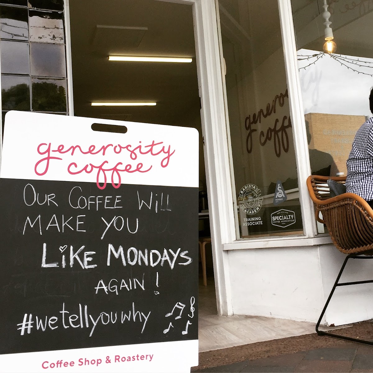 Generosity Coffee Photo Menu 1