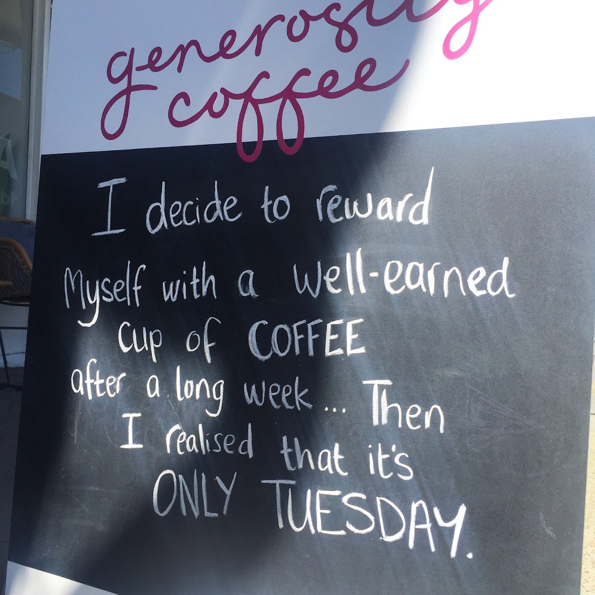 Generosity Coffee Photo Menu 5