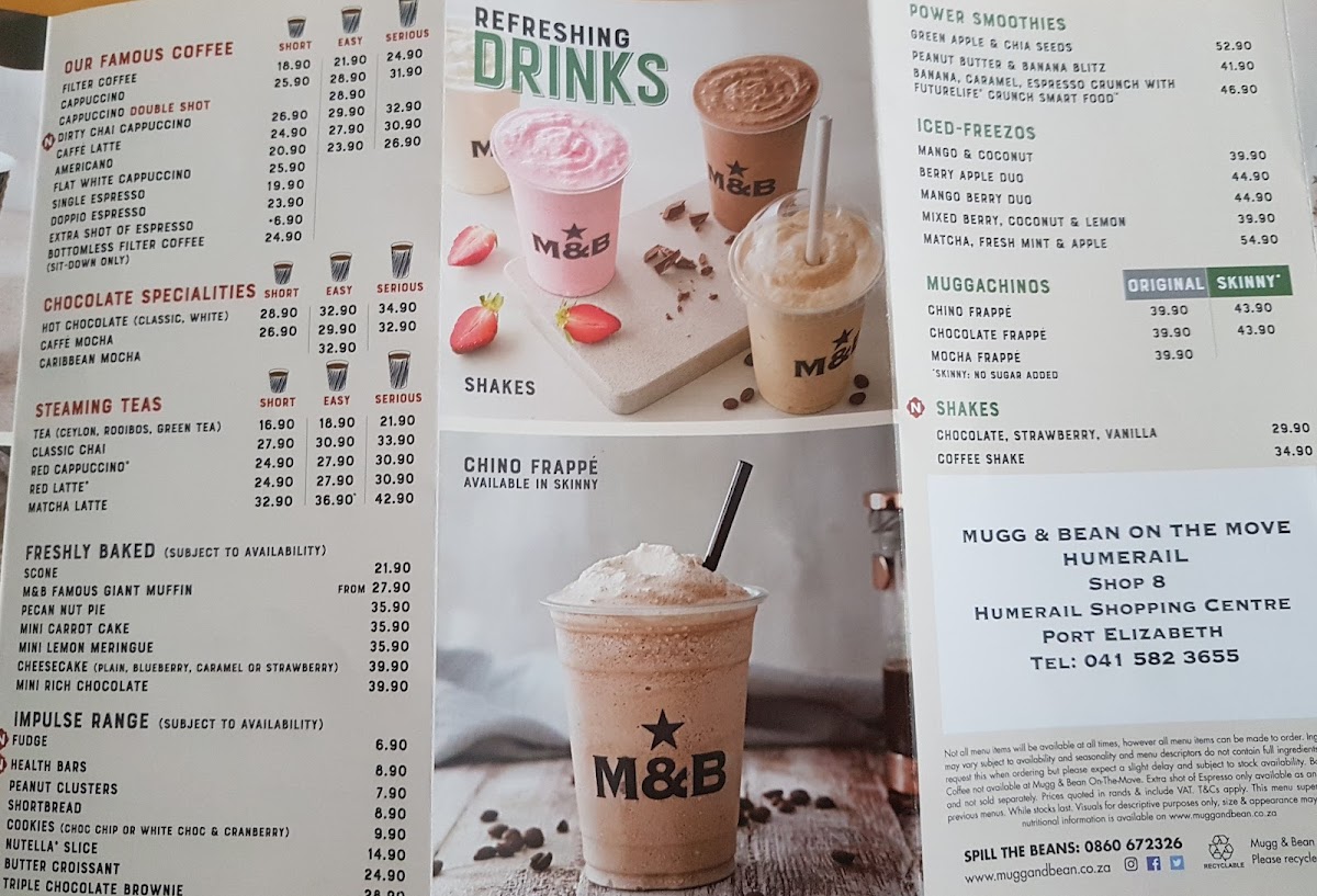 Mugg & Bean On The Move Humerail Photo Menu 3