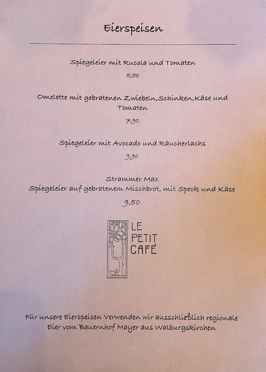 Le Petit Café Photo Menu 4