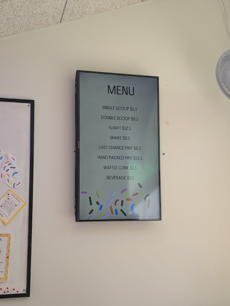 Lotus Creamery Photo Menu 1