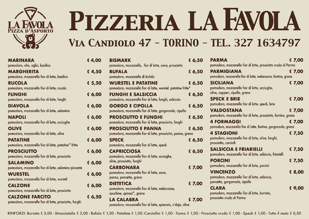 Pizzeria d'asporto La Favola Photo Menu 2