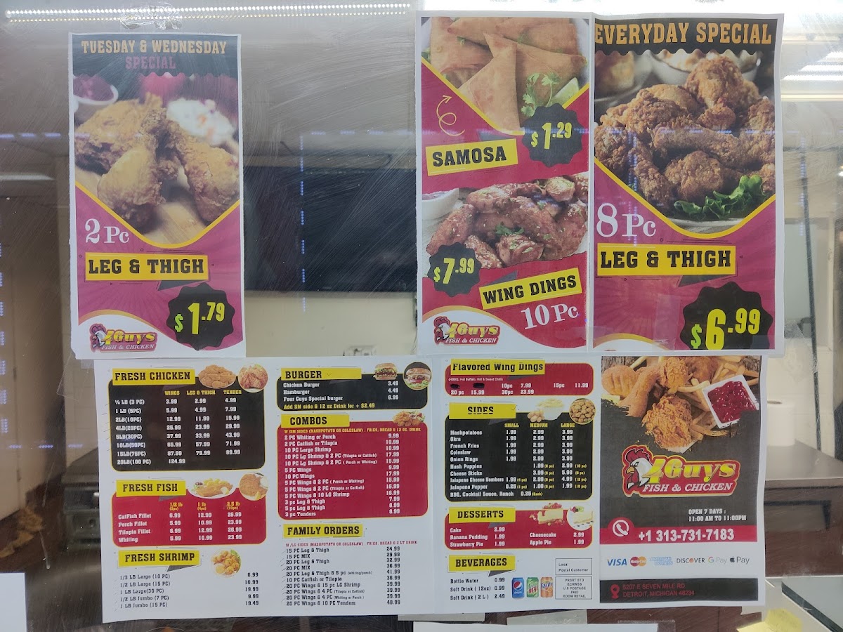 4 Guys Fish & Chicken Photo Menu 4