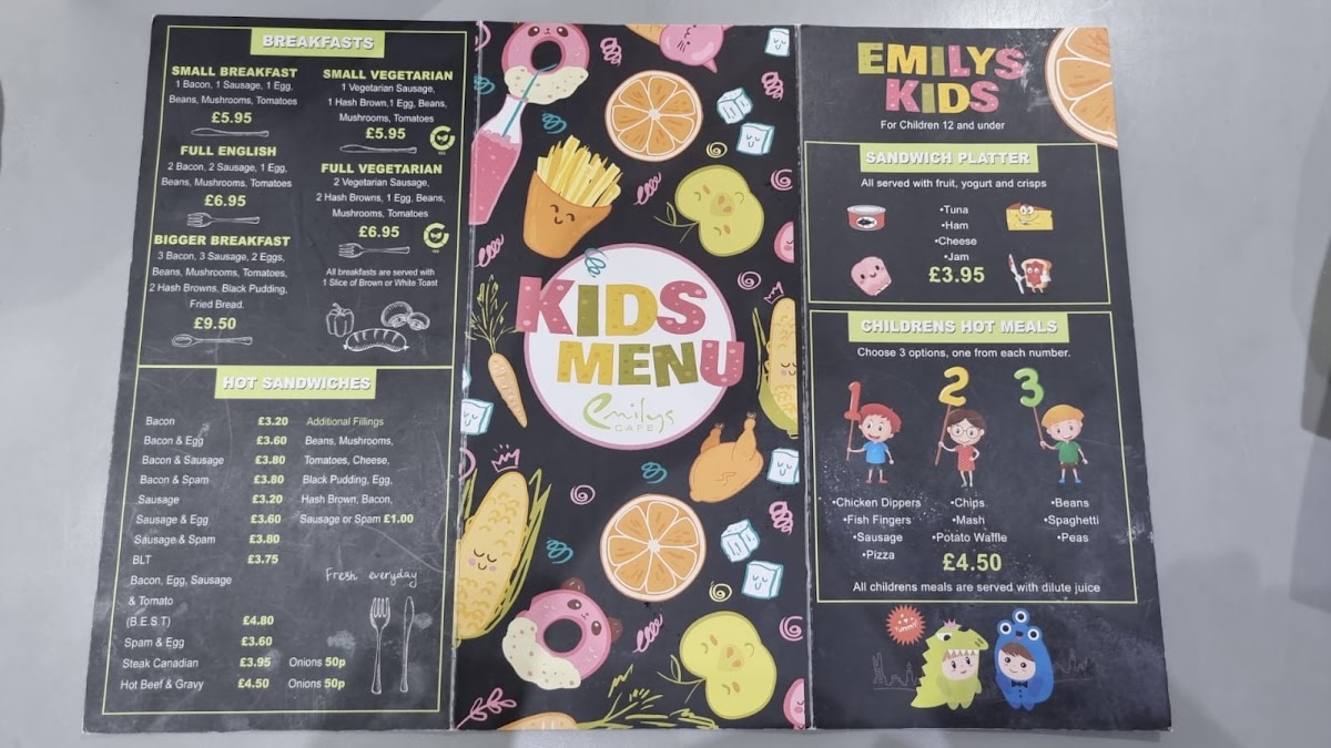 Emily's Cafe Photo Menu 2