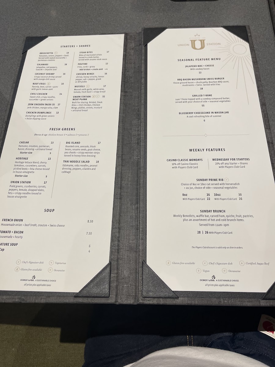 Union Station Restaurant + Bar Photo Menu 4