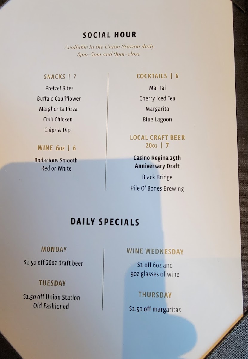 Union Station Restaurant + Bar Photo Menu 6