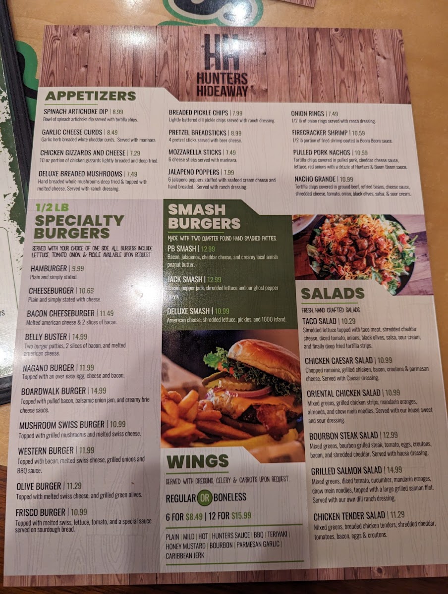Hunters Hideaway Inc Photo Menu 10