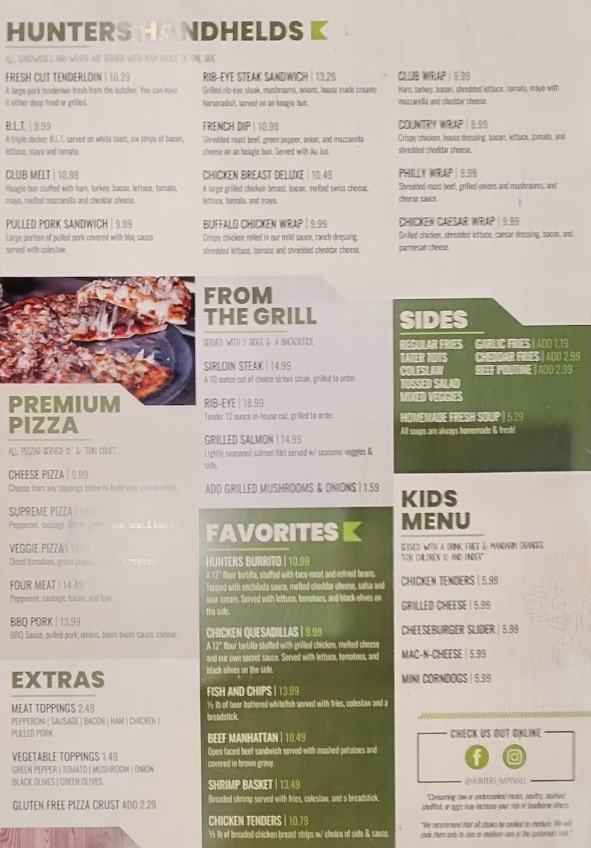 Hunters Hideaway Inc Photo Menu 4