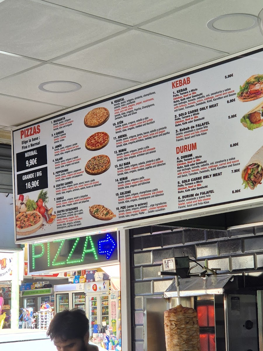 Alí Baba kebab pizza Photo Menu 1