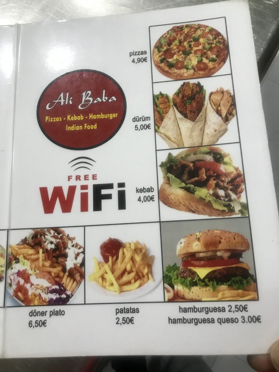 Alí Baba kebab pizza Photo Menu 9
