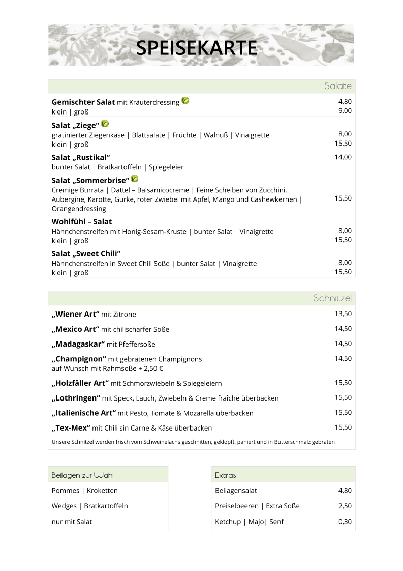 Heideröschen - das freundliche Wirtshaus Photo Menu 2