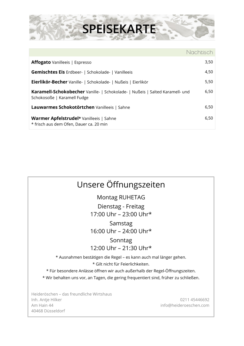 Heideröschen - das freundliche Wirtshaus Photo Menu 3