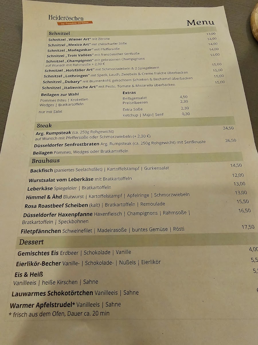 Heideröschen - das freundliche Wirtshaus Photo Menu 8