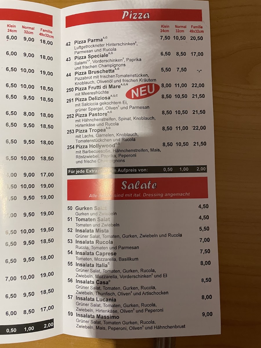 Pizzeria da Massimo Photo Menu 1