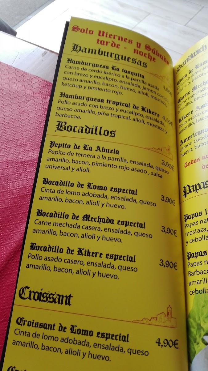 Tasqueria San Pedro Photo Menu 10