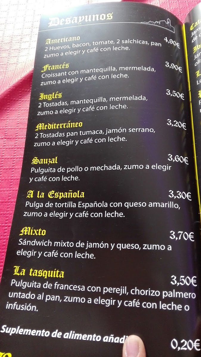 Tasqueria San Pedro Photo Menu 7