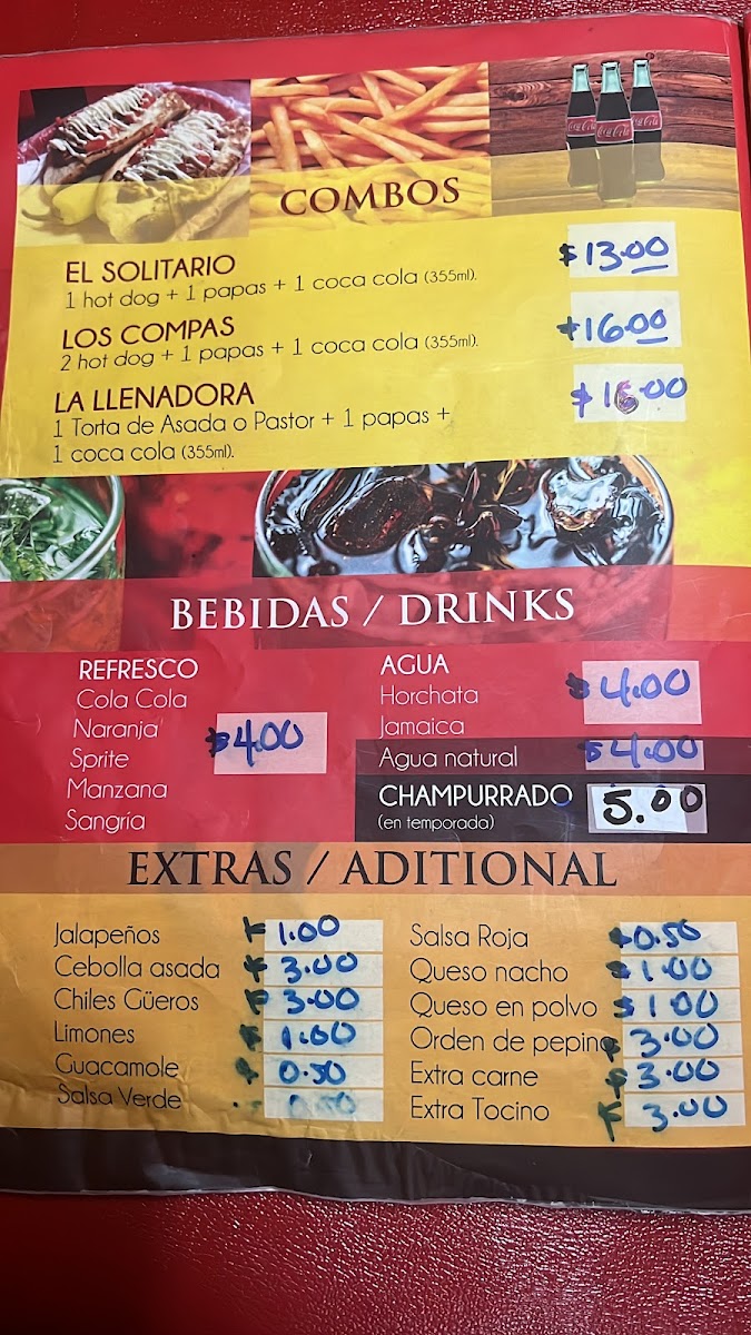 Sabrosito Hot Dogs Photo Menu 3