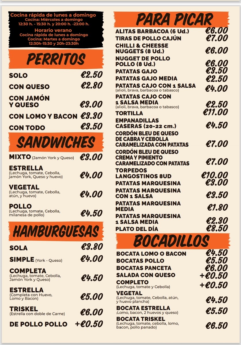 Café - Bar O Triskel Photo Menu 1