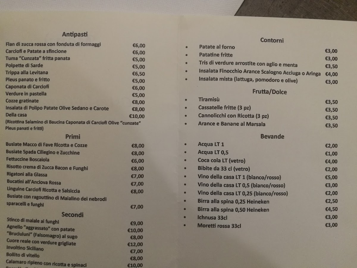 Osteria Pizzeria Giovanni & Barone Photo Menu 4