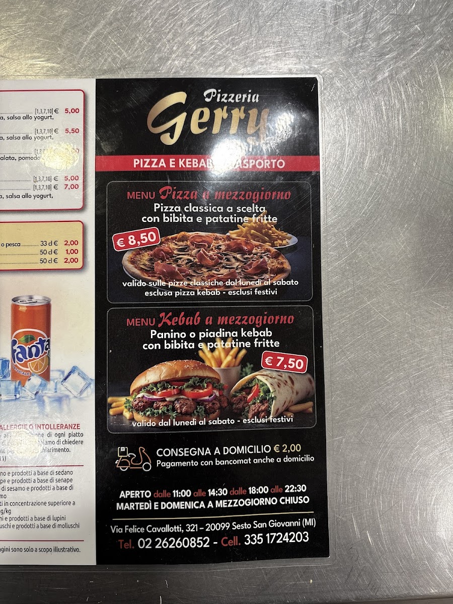 Pizzeria Gerry Photo Menu 2